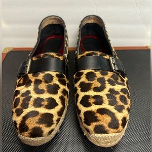 Christian Louboutin Espadrille Flats Leopard- size 41